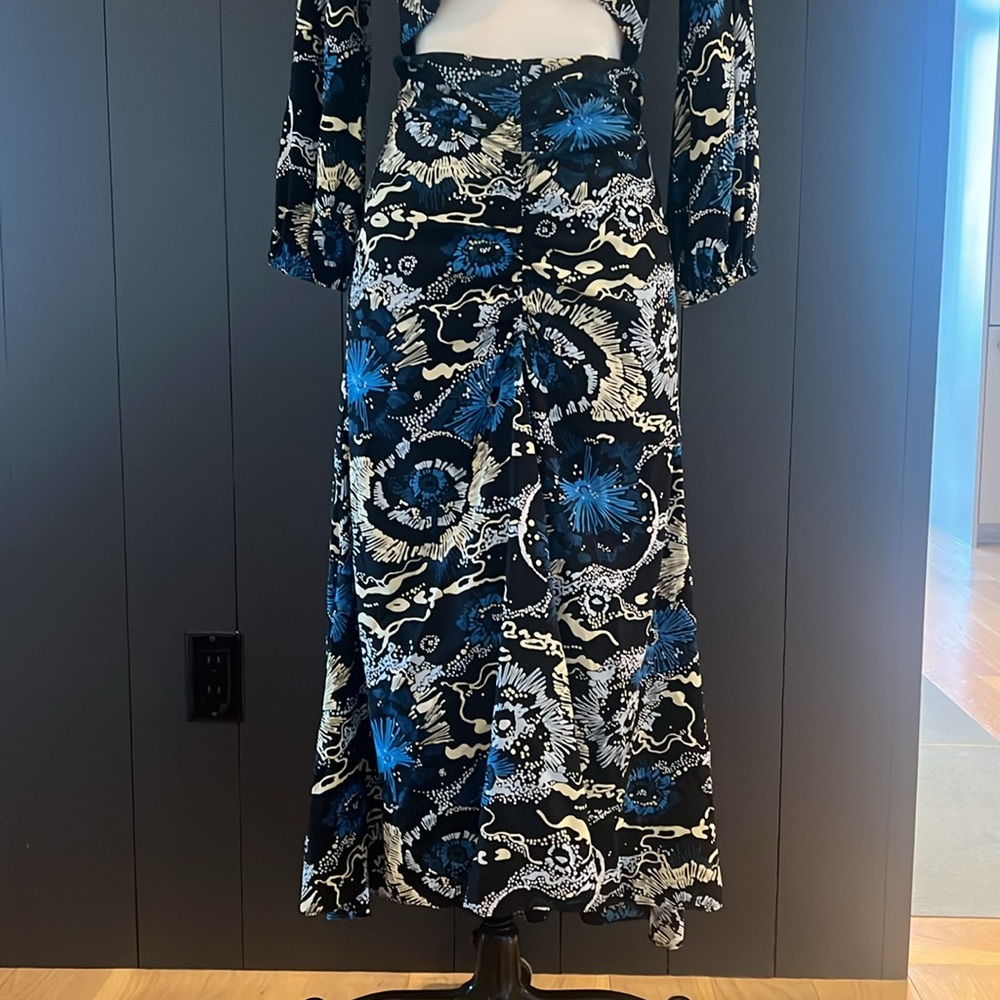 A.L.C silk high waisted skirt